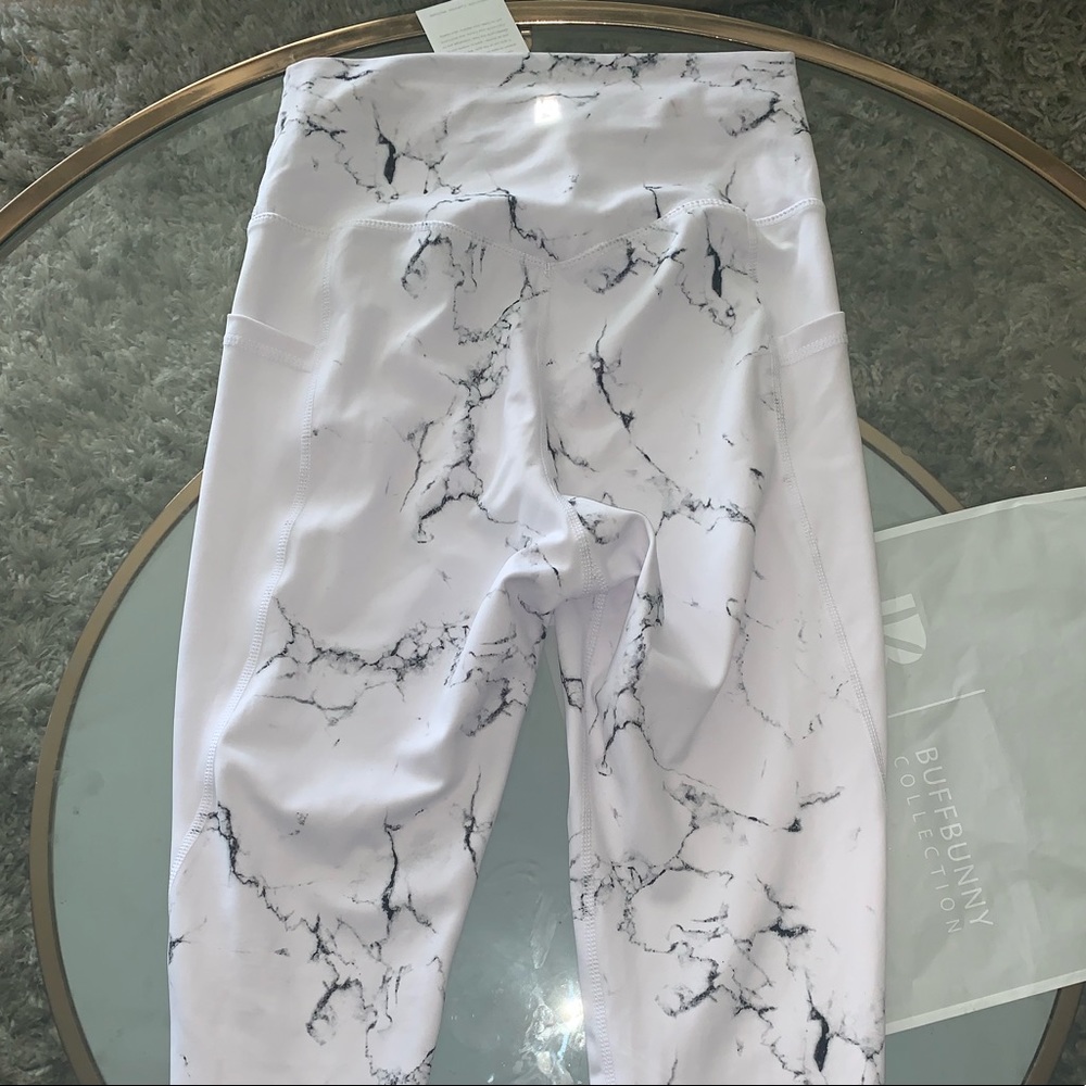 Buffbunny Onyx Legging - White Marble S